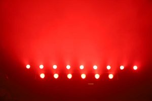 PHOTO OF LED ROOM UPLIGHTING IN RED