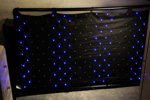 BLUE LED STARCLOTH 2 – DJ Sime Disco Karaoke Hire Professional DJ Lighting & Special Effects with Lasers in Yorkshire.
